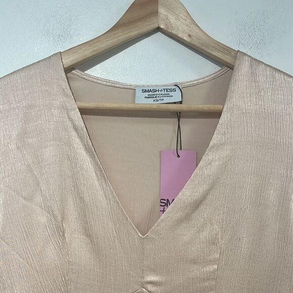 Smash + Tess Sloane Maxi Dress in Champagne- size XS - Picture 8 of 12
